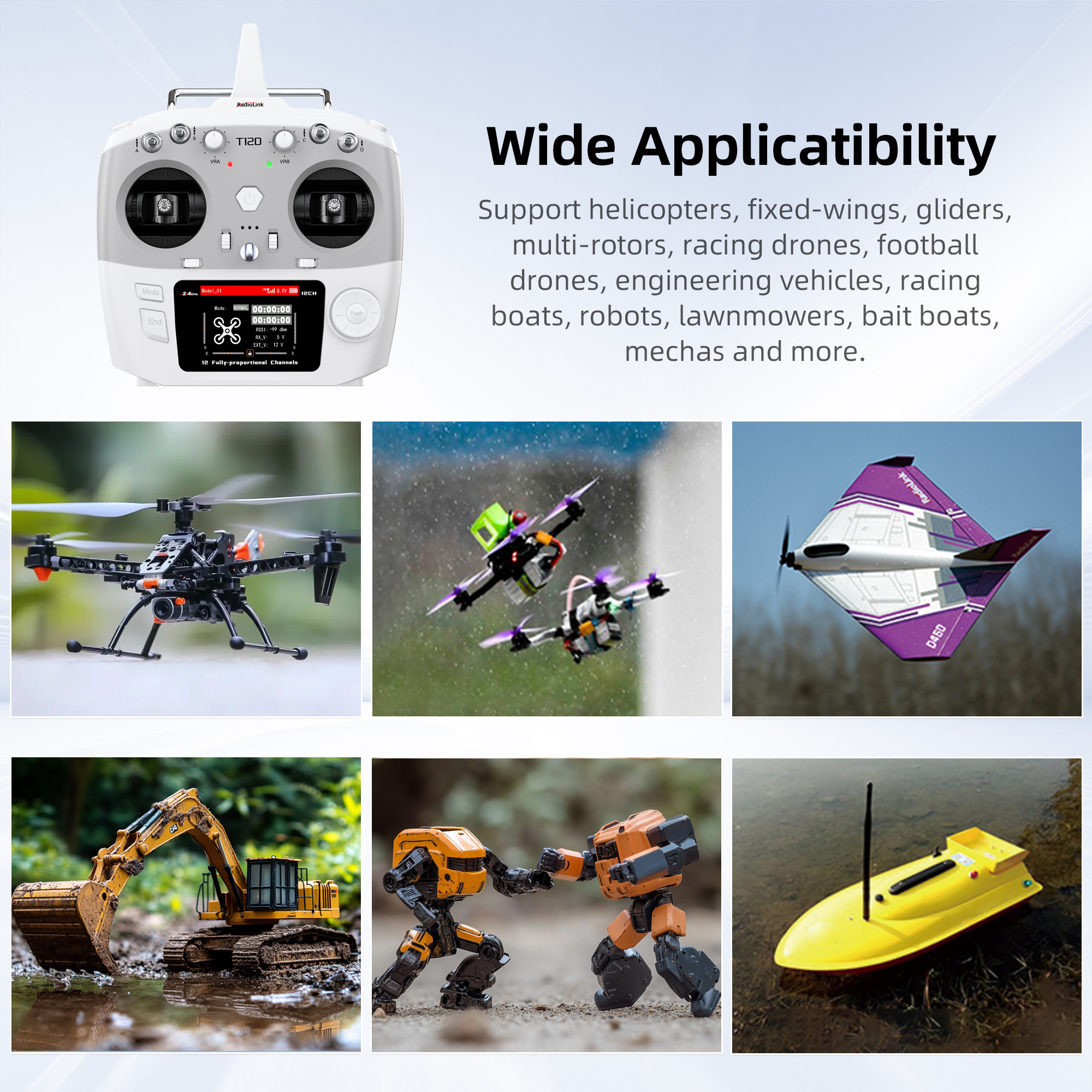 Radiolink T12D ELRS 12 Channel - Drone Gimbal Controller review and price