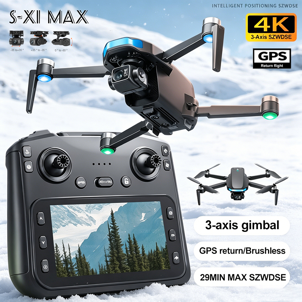 New S-X1 MAX Drone GPS 8K Prof - Drone Gimbal Brushless review and price